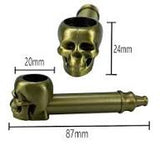 REMOVABLE METAL SKULL 12PCS