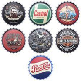 Retro Metal Bottle Cap Sign 35cm