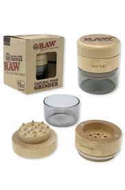 Raw Natural Wood Grinder 65mm