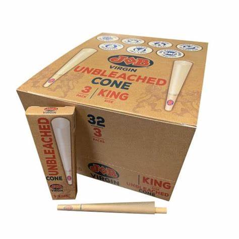 JOB UNBLEACHED CONE 3PK 1 1/4