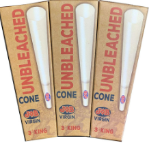 JOB UNBLEACHED CONE 3PK KING SIZE