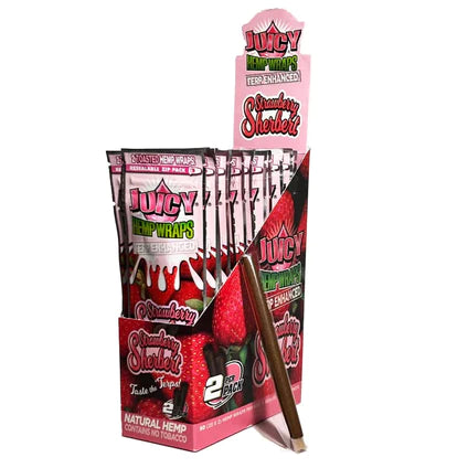 JUICY hemp wraps strawberry sherbert