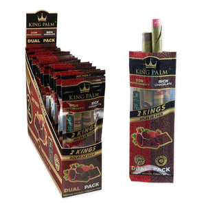King Palm 2 Per Pack King Size Dual Flavor Rolls - Various Flavors - (20 Count Display)