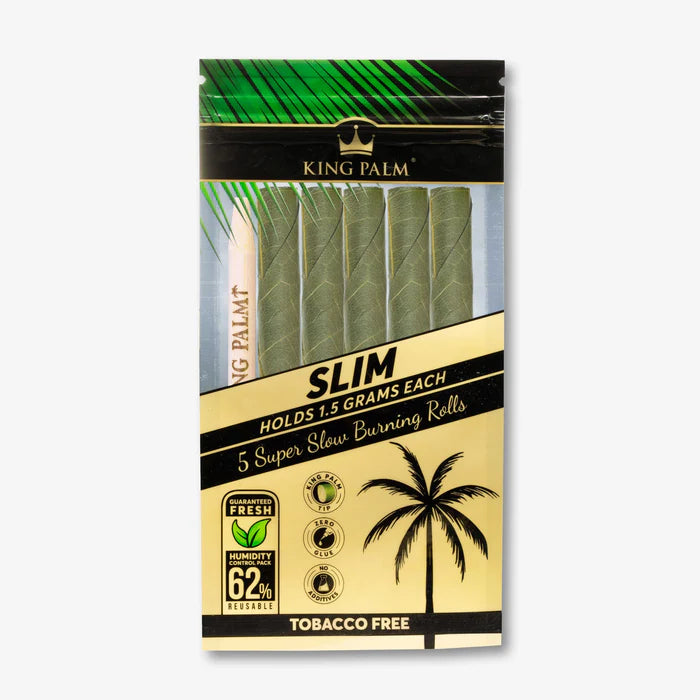 KING PALM WRAPS 5PC - NATURAL - SLIM