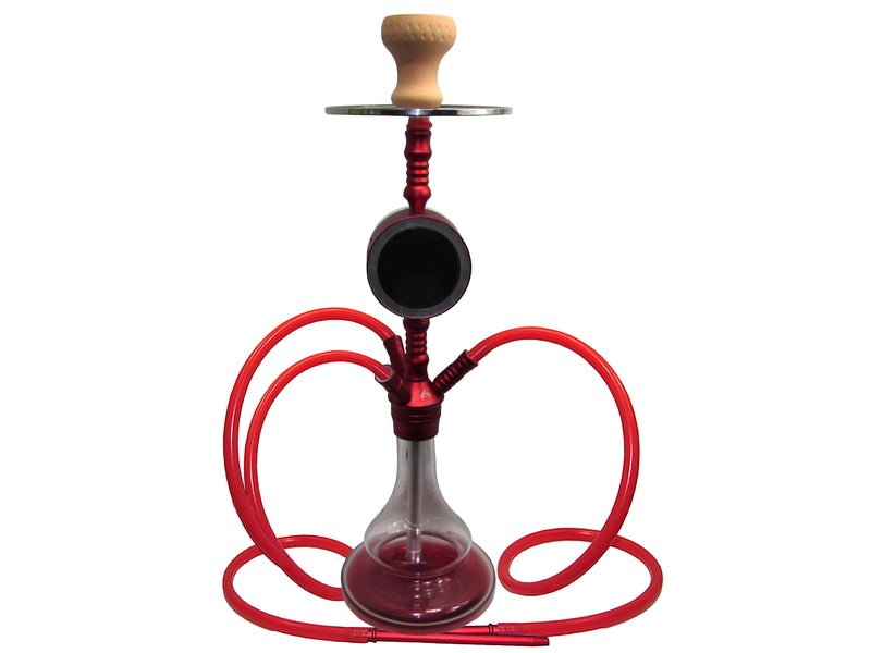 HUSIC MODONA MUSIC 3 HOSES HOOKAH RED ( 1255 )