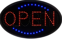 OPEN LED SIGN WHITE 80.4X28.3X3.5 CM