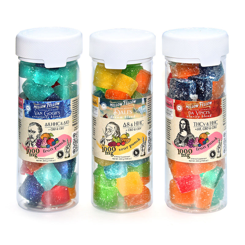MELLOW FELLOW /DELTA 9 THC + CBD 800MG GUMMIES