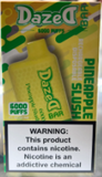 Dazed Bar 6000 Puffs Rechargeable Disposable Vape 10ct box