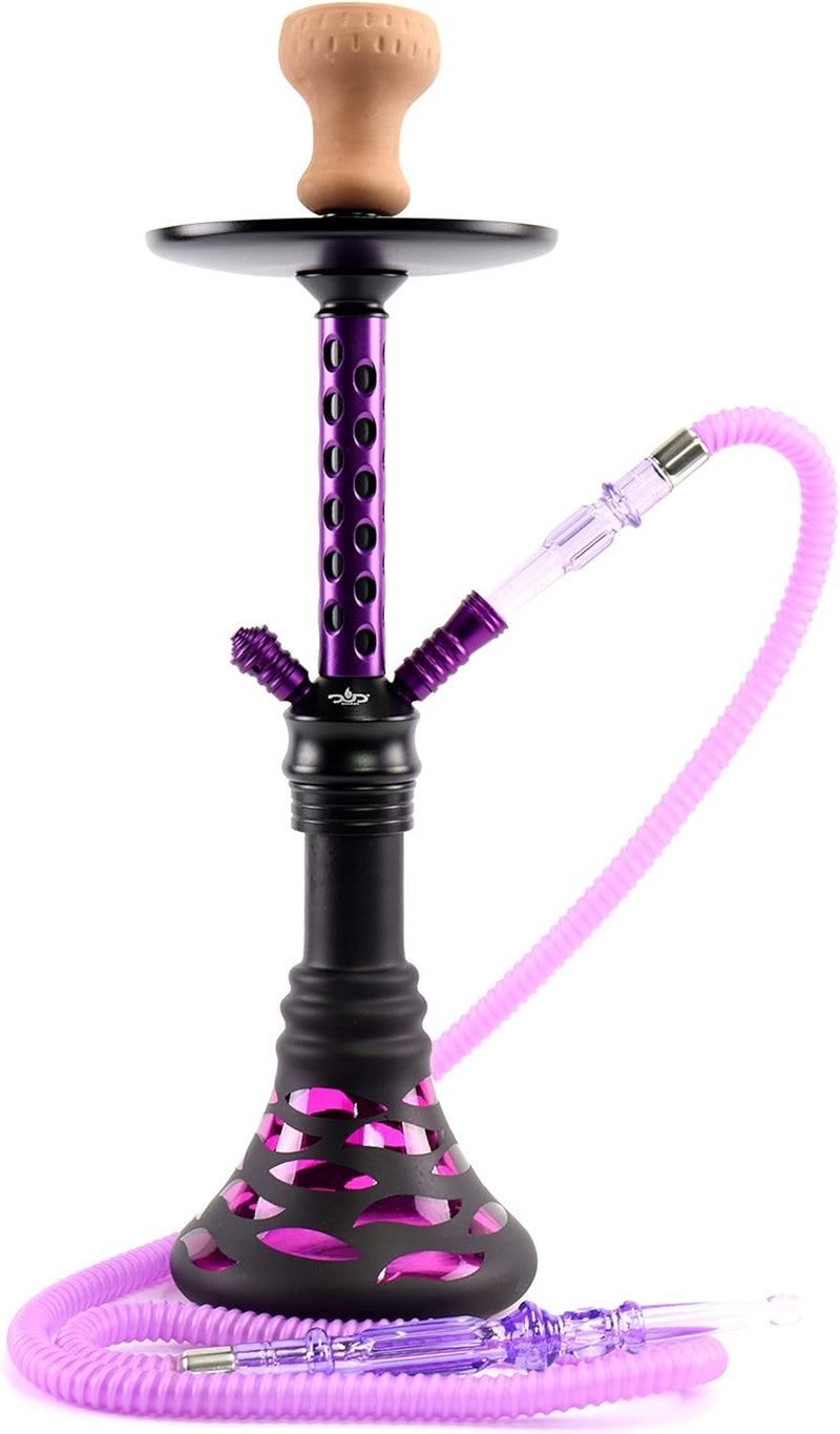 DUD HOOKAH SPOTTED 1 HOSE PURPLE
