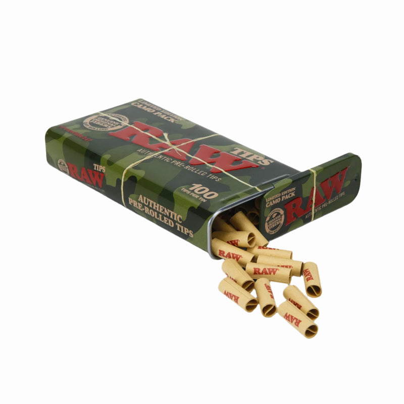RAW Camo Pre- Rolled Tip Tin