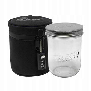 RAW MASON JAR IN SMELL PROOF CASE 16OZ
