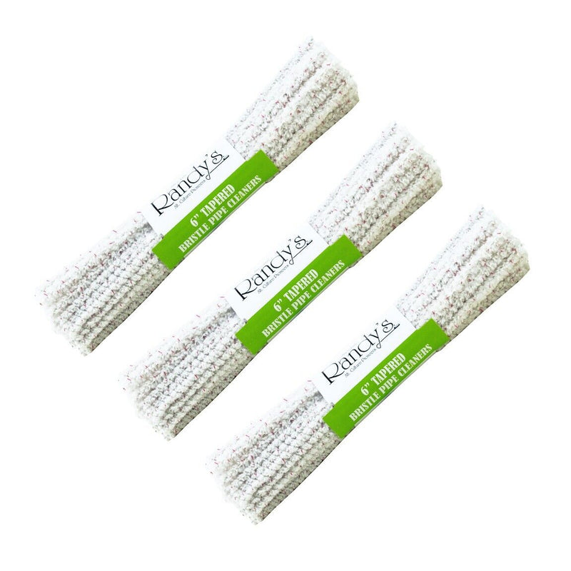 RANDY'S  6" TAPERED BRISTLE PIPE CLEANERS