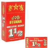 JOB STUNNA ORGANIC HEMP 1 1/2 SIZE FULL BOX 24 BOOKLETS