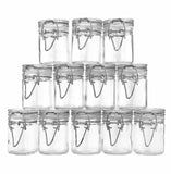 Small Glass Jar Locking Style Lids Airtight -2.5" tall 1.75" 6 pieces