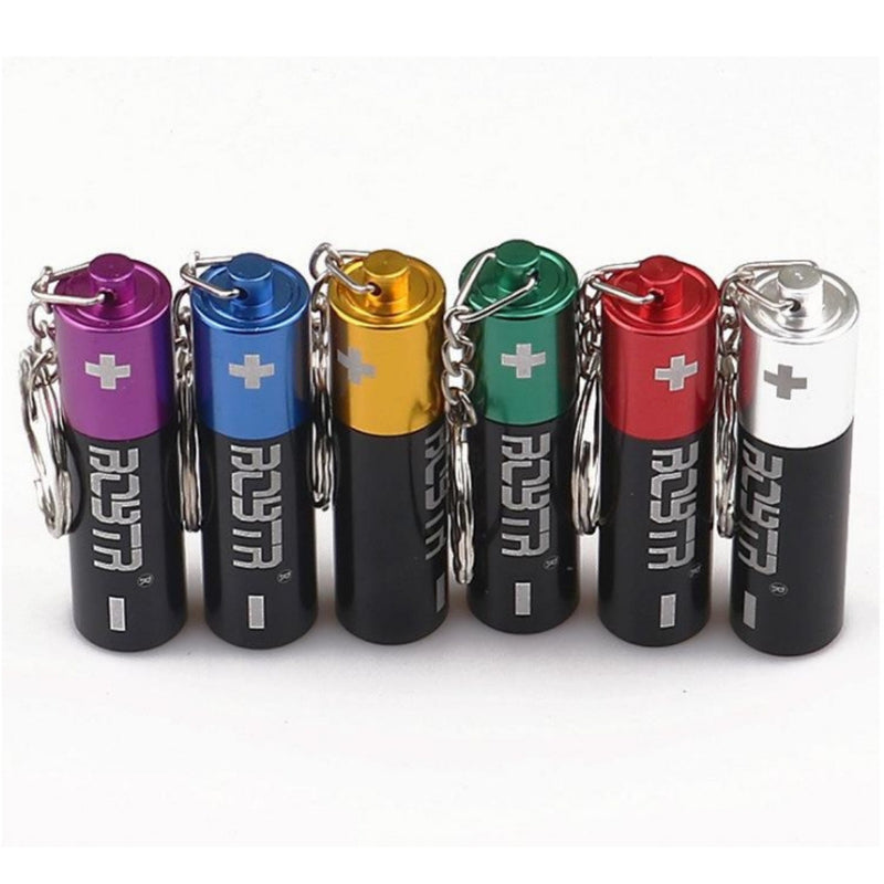 Keychain Battery Shaped Portable Pipe