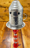Egyptian Hookah Silver Metal Wind Cover w/Handle