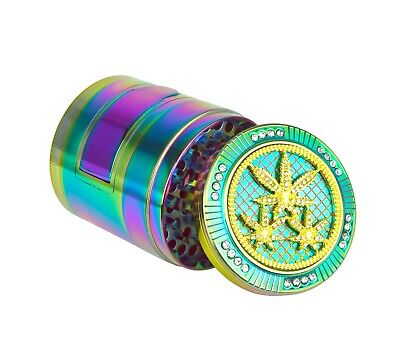 420 LEAF WITH DIAMOND 4 Part Metal Grinder 50mm