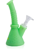 SILICON WATER PIPE WAXMAID 6 IN GREEN