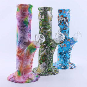 10.6 Inch Straight Silicone Bongs Smoking Pipe