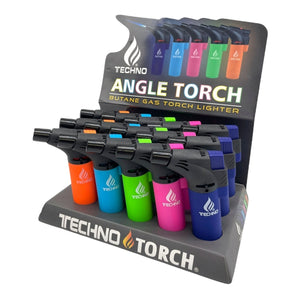 ANGLE TORCH TECHNO SLANTED TORCH LIGHTER (SOFT TOUCH NEON)