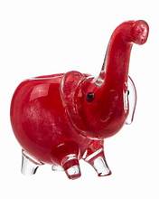 GLASS ELEPHANT HAND PIPE