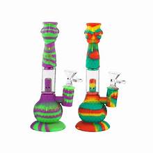 9" WATER PIPE 60MM TUBE HONEYCOMB WITH L-LINE PIPE WITH LOCKET AND 14MM MALE BOWL