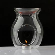 AROMA BURNER CANDLE HOLDER CLEAR OVAL