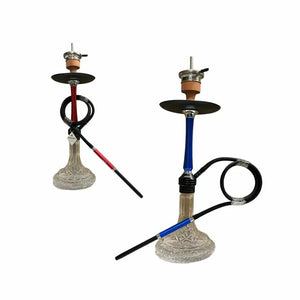 AT1006- 24" HOOKAH IN COLOR BOX, CLICK TECHNOLOGY, CRYSTAL