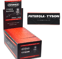 Futurola Tyson Papers 24 PACKS X 33 ROLLING PAPERS+ TIPS