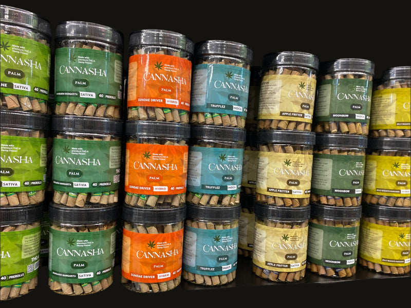 CANNASHA PALM THC-A PRE ROLLS 40CT JAR