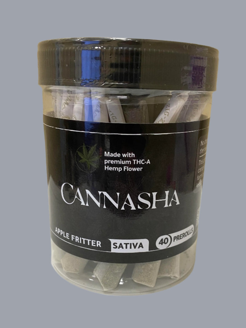 CANNASHA ORIGINAL  THC-A PRE ROLLS 40CT JAR