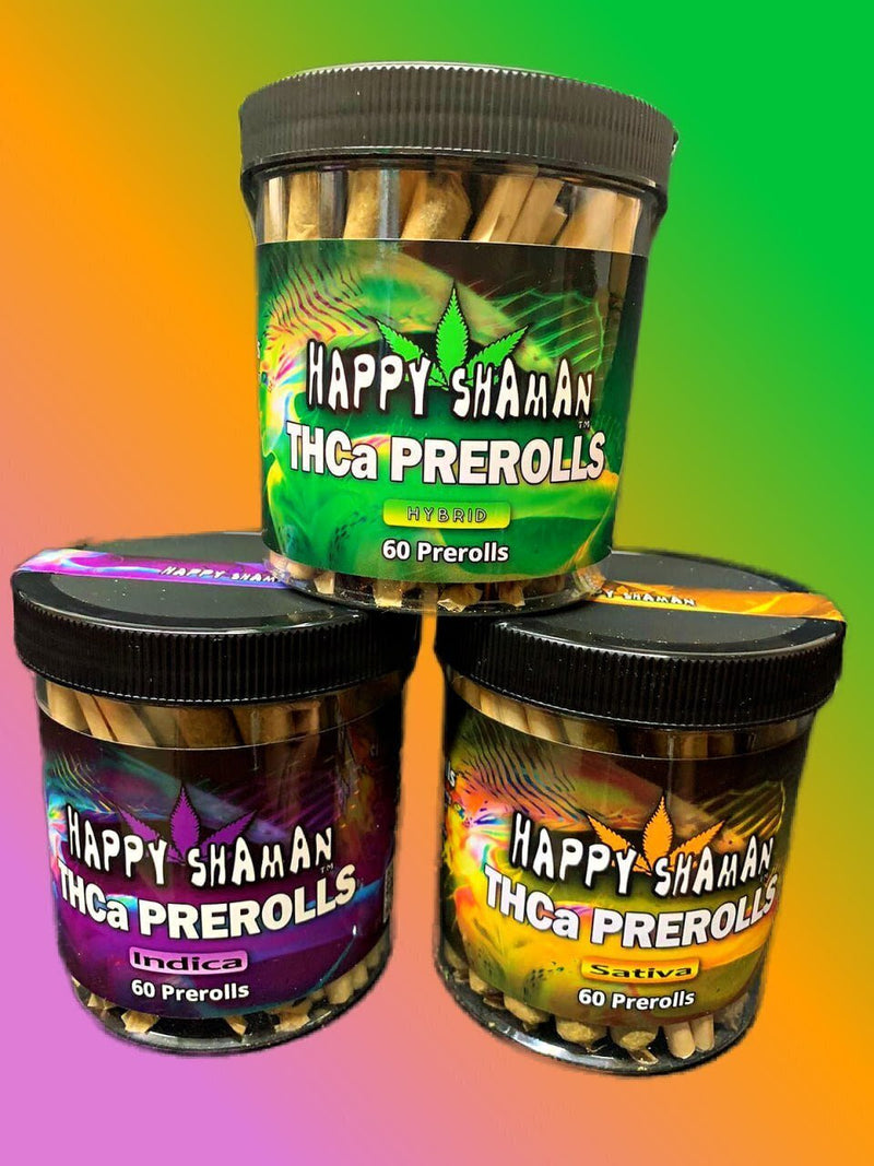 Happy Shaman Thc-a - Indica / Hybrid / Sativa 60 Prerolls