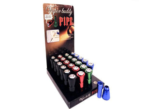 Vapor Buddy Pipe Aluminum Bowl Display 24ct