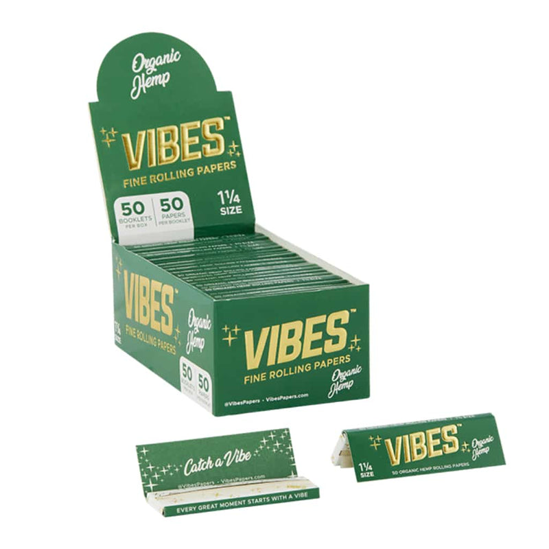 VIBES 1 1/4 ORGANIC HEMP ROLLING PAPERS