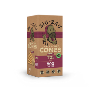 Zig-Zag 70's Unbleached Bulk Cones mini 800 Cones