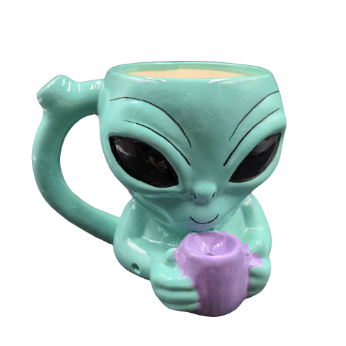 FASHION CRAFT  CERAMIC ALIEN PIPE MUG