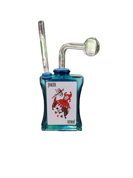 BICYCLE CARD OIL BURNER FOR WATER PIPE BLUE