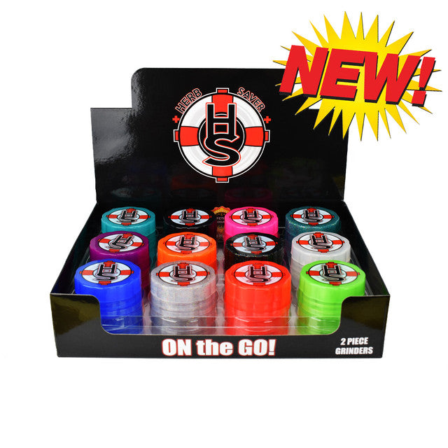 2 Piece Herb Saver Grinder (24 piece display)