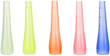 Puffizer Hookah Tips - Disposable Colorful Mid-Size Mouth Tips for Hookah/Shisha - Individually Wrapped Plastic Hookah Accessories - Thick, Long Male Ends and Perfect for Parties | Pack of 50