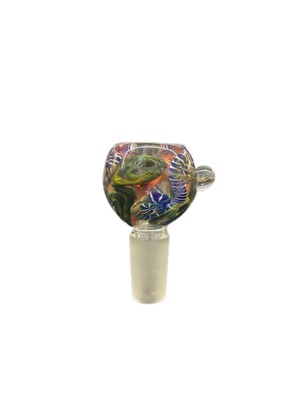 14mm and  18mm Male Glass Bowls With Handle Water Pipes Dab Rigs