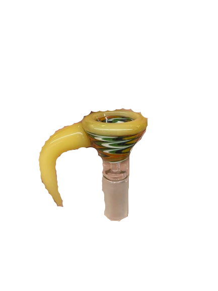 14mm and  18mm Male Glass Bowls With Handle Water Pipes Dab Rigs