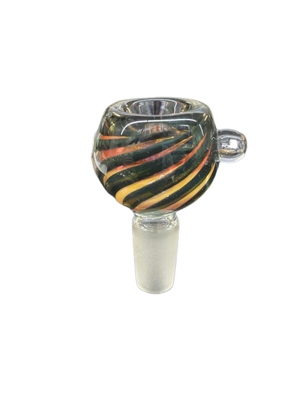 14mm and  18mm Male Glass Bowls With Handle Water Pipes Dab Rigs