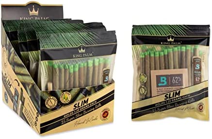 King Palm Slim Size Bulk+Boveda -8Ct /25Pk