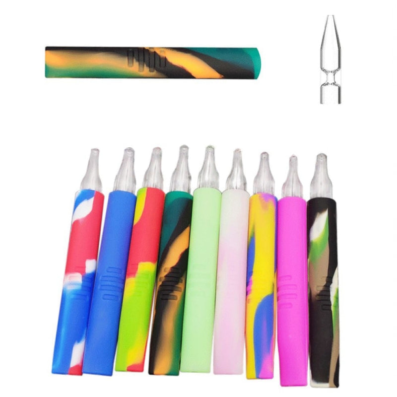 4.5" Silicone Chillums and Nectar Collector Dab Straw