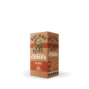 Mini Bulk Unbleached Cones King Size - 50 Count