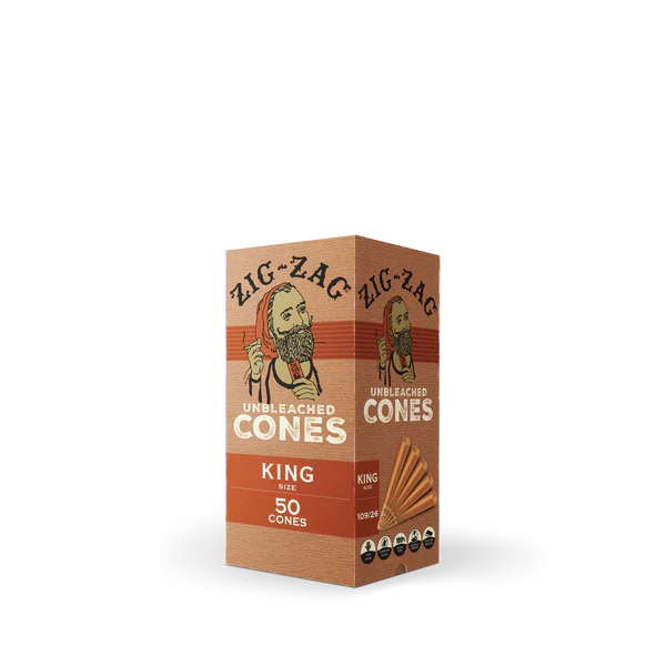 Mini Bulk Unbleached Cones King Size - 50 Count