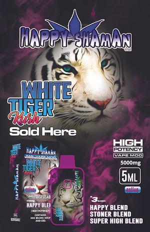 Happy Blend /flavor-White Tiger Kush sativa/5ml Vape Mod