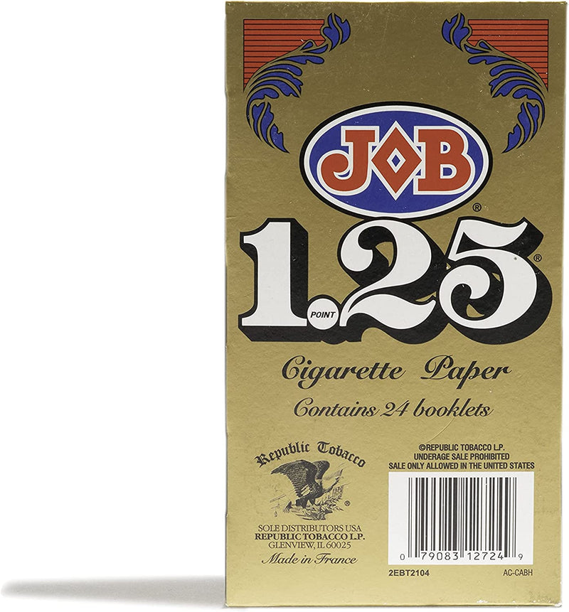 JOB Gold 1-1/4 Size Rolling Papers Set, 24 Booklets