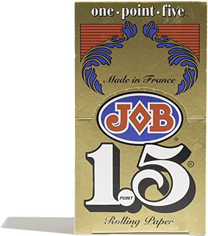JOB Gold 1-1/2 Size Rolling Papers Set, 24 Booklets
