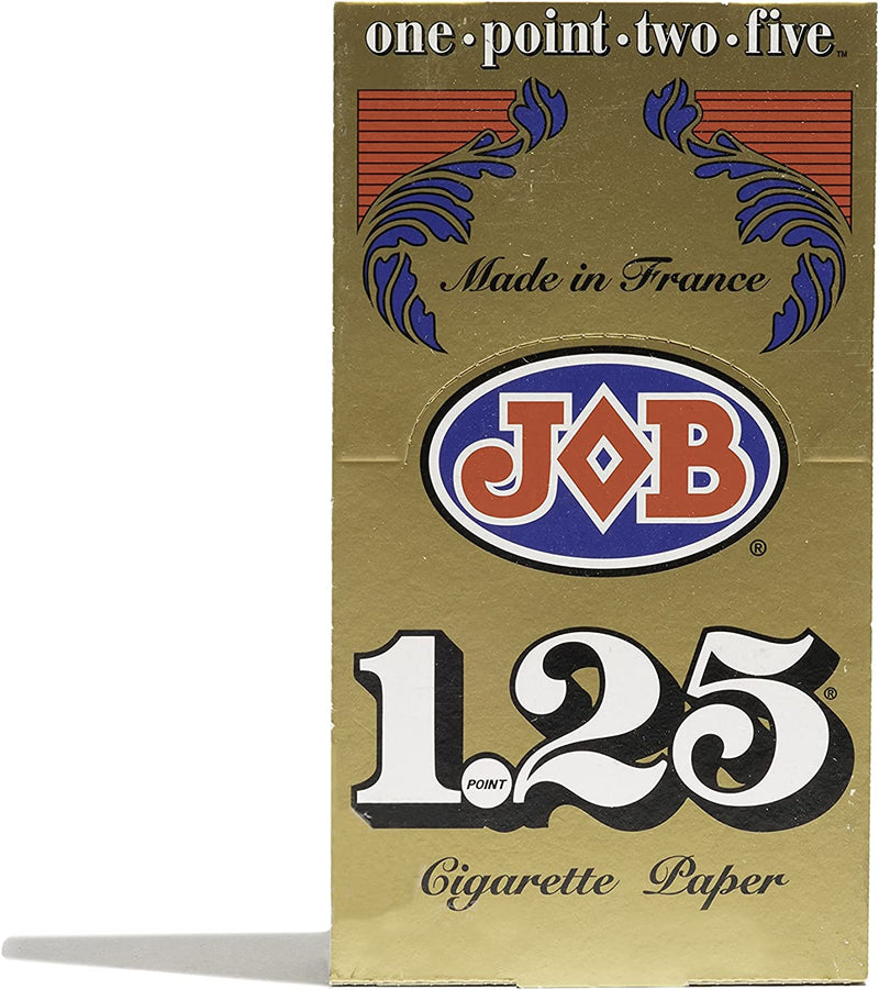 JOB Gold 1-1/4 Size Rolling Papers Set, 24 Booklets